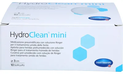 Produktbild von Hartmann HydroClean mini Wundspülkompresse rund 3 cm | Packung (10 Stück)