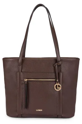 Productafbeelding van L.CREDI shopper schoudertas Merle Shopper Chocolate donkerbruin