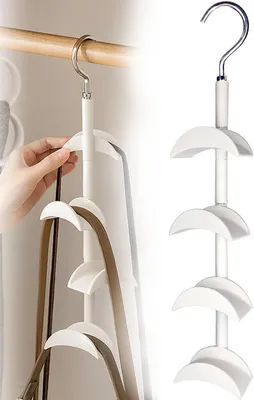 Produktbild von Huthaken – Taschenaufhänger – Luxus-Organizer – 360° drehbar – 4 Haken – Taschenhalter – Rucksackhaken – Handtaschenhaken für den Kleiderschrank