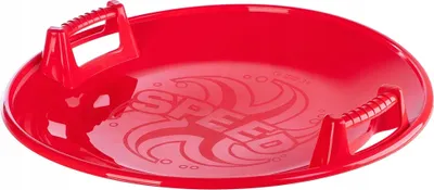 Produktbild von Schlitten - Rodelteller - Ø 65 cm - Mit Griffen - Für Schnee - Rot