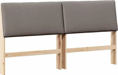 Obrázok produktu pre vidaXL Čalúnené čelo postele taupe 180 cm z masívneho borovicového dreva