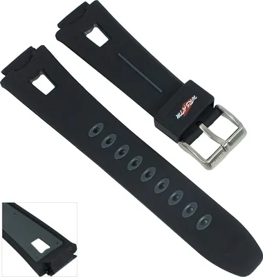Produktbild von Calypso Watches Uhrenarmband Kunststoff für alle K5511, Farbe:schwarz/grau