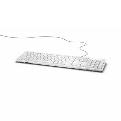Produktbild von Dell KB216 - Tastatur - USB - AZERTY - Französisch - weiß - für Latitude 3480, 35XX, 5310, 5520, 7400 2-in-1, 9410, Precision 3640, Vostro 3471