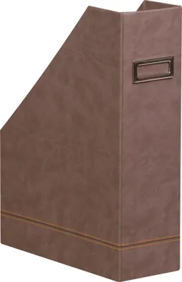 Produktbild von Rhodia Stehsammler, 10 x 25 x 31 cm, Kunstleder, schokoladenbraun