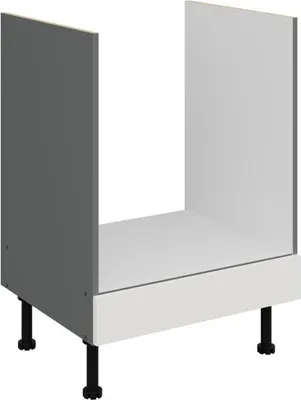 Produktbild von LUNARA Ofenschrank – Breite 60 cm, weiß/anthrazit