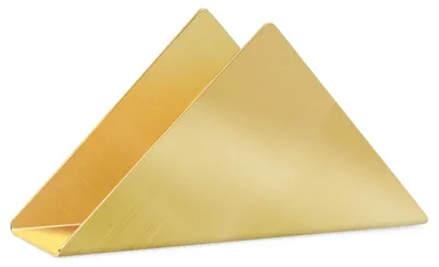 Serviettenhalter aus Edelstahl, dreieckig, gold, 1 Stück