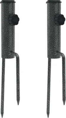 Obrázok produktu pre Stojany na slnečníky s hrotmi 2 ks 9x35 cm pozinkovaná oceľ