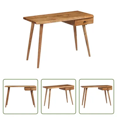 Immagine prodotto di The Living Store Scrivania in legno massiccio di acacia 110 x 50 x 76 cm