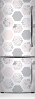 Produktbild von Dekoration Kühlschrank Aufkleber Magnete Küche Kühlschrankmagnete 60x205 cm - Hexagonal