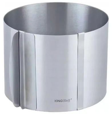 Obrázok produktu pre Nastaviteľná forma na koláče Kinghoff KH 1792, 16-30 cm, Nerezová oceľ, Saténovaná, Strieborná