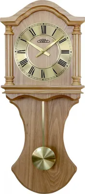 Produktbild von PRIM Old Fashion Wanduhr Holz Hellbraun 29 x 73 cm