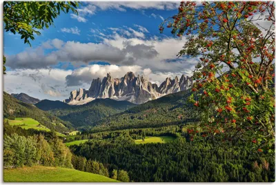 Produktbild von ARTland Leinwandbild Dolomiten Größe: 90x60 cm