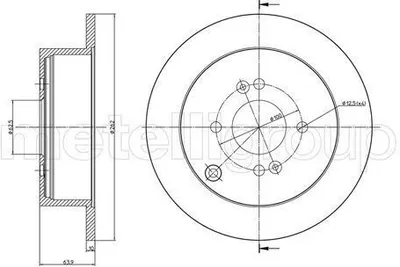 Produktbild von 2x METELLI Bremsscheibe 23-0931C für HYUNDAI i20 (PB PBT) für KIA RIO II (JB)