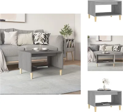 Image de vidaXL Table basse Gris Sonoma 60x50x40 cm Bois composite - Tables basses