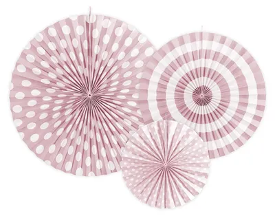 Produktbild von Dekofächer 40/32/23cm/3St. | Pastell Rosa