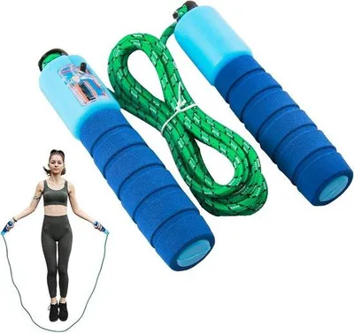 Obrázok produktu pre Skákacie lano pre deti, 240 cm, pohodlná rukoväť, tréningové lano