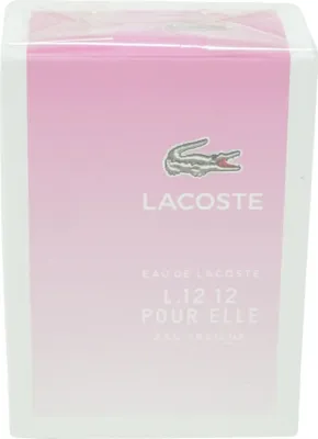 Produktbild von Lacoste L.12.12 Eau Fraiche Pour Elle, 50 ml, Nicht nachfüllbare Flasche, Rosa Pfefferkorn, Mandarine, Grapefruit, Jasmin, Magnolien, Wasser, Patschuli, Spray