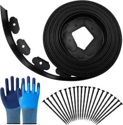 Produktbild von Flexible Kunststoff Rasenrand 15 m schwarz