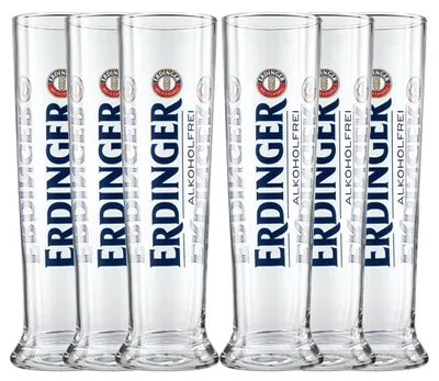 Produktbild von Erdinger Alkoholfrei Biergläser Set - 6x 0,3L