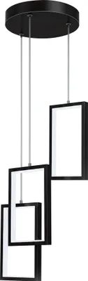 Immagine prodotto di Lampadario A Sospensione Toolight Lhj087-3Cp Black White