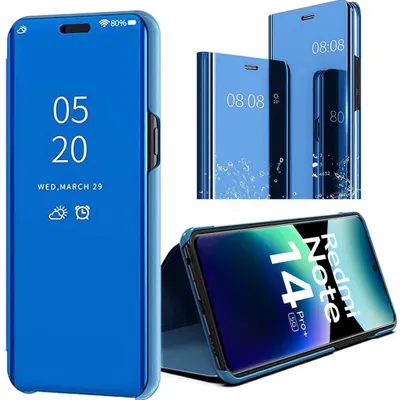 Image de Coque pour Xiaomi Redmi Note 14 Pro Plus 5G, Clear View Protection Antichoc - Bleu