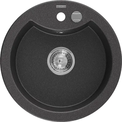 Image de Mexen Diego 1 bac en granit 488 x 480 mm, noir tacheté - 6512481000-76