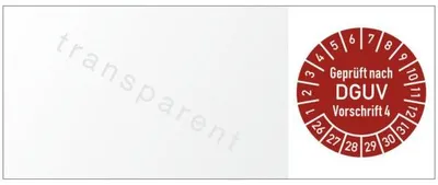 Produktbild von Dreifke® Kabelprüfplakette nach DGUV Vorschrift 4, 2026-2031, Folie, ...