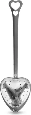 Image de Filtre à thé en forme de coeur en acier inoxydable avec long manche