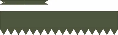 Produktbild von vidaXL Raseneinfassung 50 pcs Olive Grün 100 x 0,05 x 20 cm