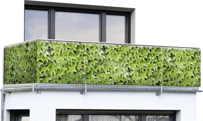 Zdjęcie produktu dla Osłona balkonowa z wzorem bluszczu, 5 m x 85 cm