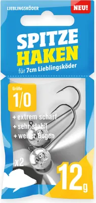Produktbild von Lieblingsköder spitze Haken 12g #1/0