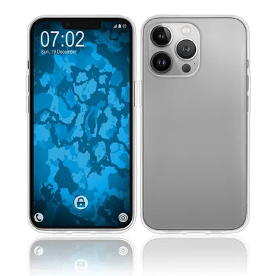Produktbild von PhoneNatic Case kompatibel mit Apple iPhone 13 Pro - Crystal Clear Silikon Hülle transparent Cover