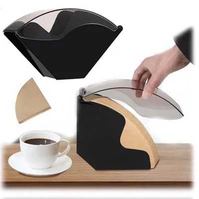 Produktbild von Kaffeefilter-Aufbewahrungsbox mit Deckel und 40 Filtern
