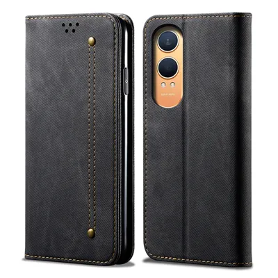 Obrázek produktu pro Pouzdro pro OnePlus Nord CE4 Lite, Kožené Peněženkové Pouzdro s Magnetickým Uzavíráním a Stojánkem černé