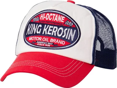 Productafbeelding van King Kerosin Truckerhoed "Hi Octan" met kleurblokontwerp