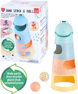 Produktbild von Playgo Dino Stapelturm mit Bällen – 6-teilig