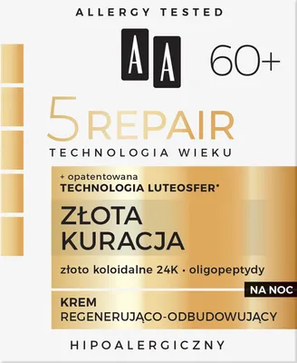 Zdjęcie produktu dla Krem Na Noc Aa Therapy Age 60+ Regeneracja 50 Ml