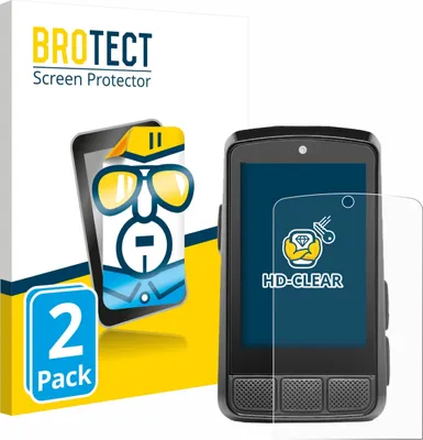 Produktbild von 2x Für Wahoo Elemnt Bolt 3 Schutzfolie BROTECT Displayschutz Display Schutz Folie Klar Transparent
