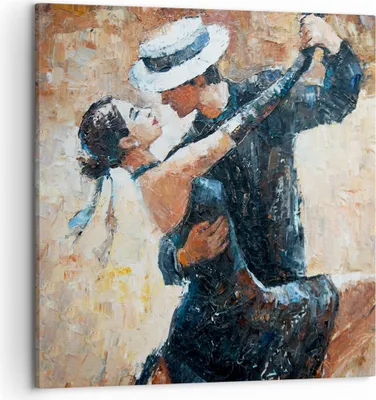 Produktbild von Bild auf Leinwand - Leinwandbild - tanzen sie - 50x50cm - Wand Bild - Wanddeko - Wandbilder - Leinwanddruck - Bilder - Kunstdruck - Wanddekoration - Leinwand bilder - Wandkunst - AC50x50-3773