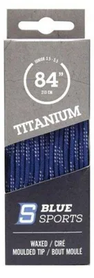 Produktbild von BlueSports - "Titanium" Schnürsenkel für Schlittschuhe, Gewachst, Hockey PP10274 (213 cm) (Königsblau)