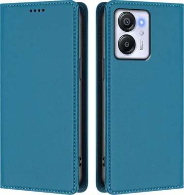 Produktbild von Handyhülle für Blackview Color 8 /Oscal Modern 8, Kunstleder Klapphülle Stoßfeste Magnetische Hülle mit Ständer Blau