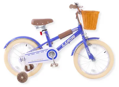 Image de Buxibo - Vélo d'enfant pour garçons - Luca - 16 pouces - bleu foncé
