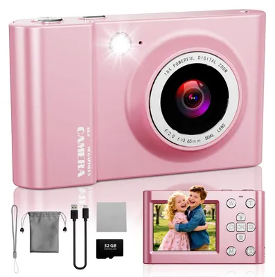 Obrázek produktu pro Digitální fotoaparát 4K s rozlišením 64 MP, 18násobným digitálním zoomem a 32GB paměťovou kartou