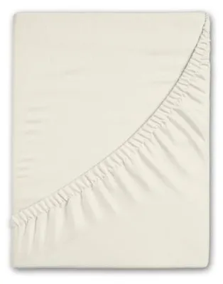 Productafbeelding van Good Morning Hoeslaken "Uni" - Off-Wit - (140x200 cm) - 100% Katoen