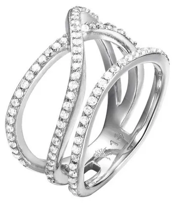 Produktbild von Joop Damen Ring Edelstahl Silber Zirkonia Refined JPRG00796A1, Ringgröße:56 (17.8 mm Ø)