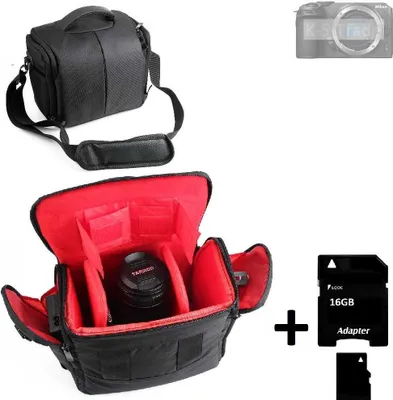 Produktbild von Kompatibel mit Nikon Z 30 Kameratasche Fototasche Umhängetasche Schultertasche Zubehör Tasche mit Zusatzfächern, Regenschutz Trennwänden + 16GB