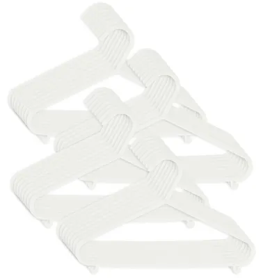 Produktbild von Bieco Kleiderbügel Kinder 32 St. Weiß | Länge ca. 30 cm | Baby Kleiderbügel | Kunststoff Kleiderbügel Kinder Baby | Baby Organiser Für Kleiderschrank | Kleiderbügel Baby | Baby Clothes Hangers