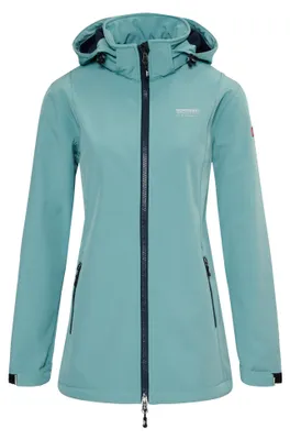 Obrázok produktu pre Nordberg Iris - Softshellová letná bunda dámska - Mineral blue - Veľkosť M