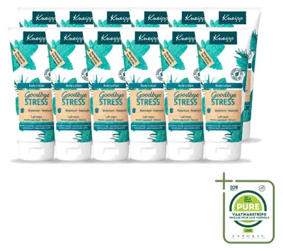 Productafbeelding van 12 x Kneipp Goodbye Stress Lichaamslotion – Watermunt & Rozemarijn – 200 ml - Grote verpakking - 12 stuks