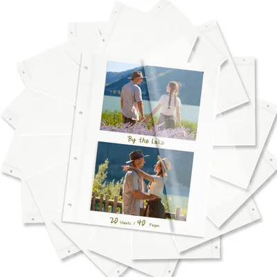 Zdjęcie produktu dla Karty do albumu fotograficznego A4, samoprzylepne, 20 arkuszy